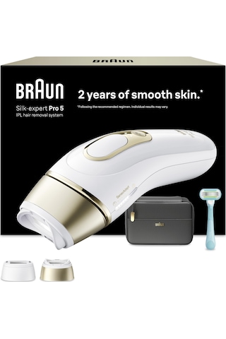 Braun Ipl Silk Expert Pro 5, Evde Lazerle Tüy Alma, Çanta, Gillette Venus, 2 Başlık, Pl5251