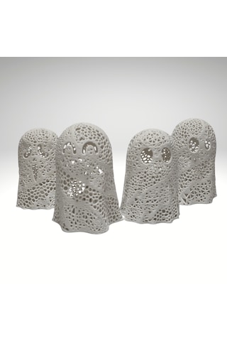 Hayalet Lamba - Tea Light (1 Adet) Beyaz