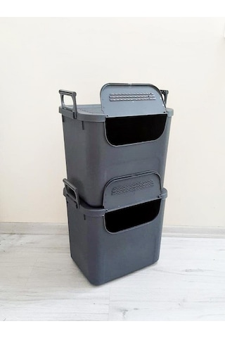 Geseus Motek Mybox 2x30 Litre Kulplu Çok Amaçlı Organizer Saklama Kutusu-mt-35 001