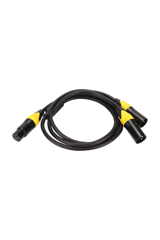 Konesam 1m Xlr Dağıtıcı Kablosu - 3pin Dişi'den Çift Erkek'e - Mikrofon Ses Adaptörü - Gürültüsüz Dengeleme