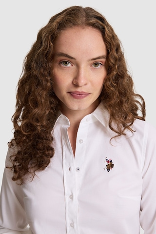 U.S. Polo Assn. Kadın Beyaz Uzun Kollu Basic Gömlek 50333777 Vr013