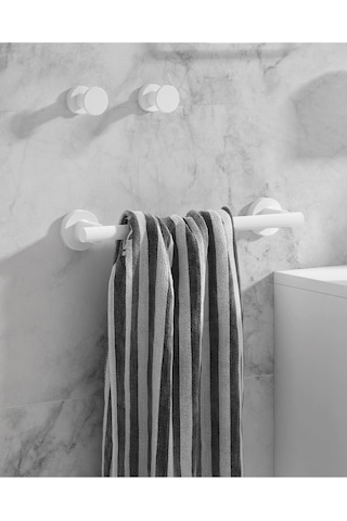 Tecno White Havluluk, Uzun, 33 Cm - Mat Beyaz Mat Beyaz