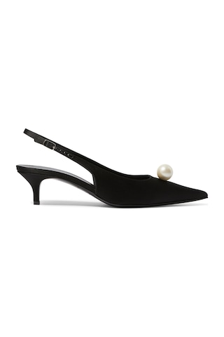 Magda Butrym Slingback Inci Topuklu Ayakkabı - Şıklık Ve Rahatlık Abiye Ayakkabı Siyah