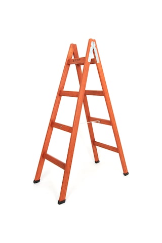 Step 4 Basamaklı Çift Çıkışlı Ahşap Merdiven Yükseklik 1.40 M