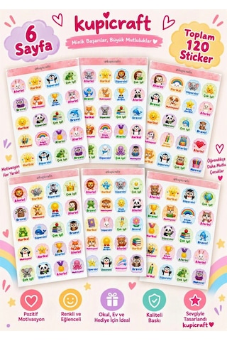 6 Sayfa Öğretmen Motivasyon Öğrenci Tebrik Sticker Seti 0 6 Sayfa Öğretmen Motivasyon Öğrenci Tebrik Sticker Seti 0