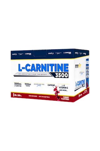 Sporfit Nutrition L-carnitine 3500 Mg 20x100 Ml Shot Vişne Aromalı + 2 X Protein Kahve Hediyeli