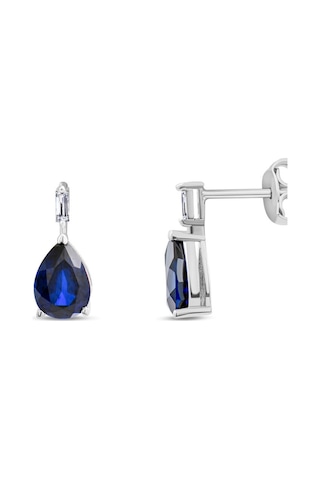 1.80 Karat Safir Pırlanta Küpe - Hrd Sertifikalı 92478387