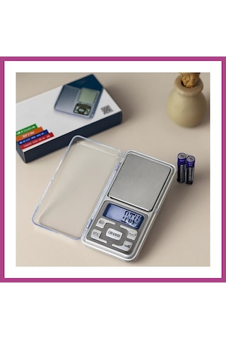 Gees Global Mini Hassas Terazi 300g/0.01g 6x12 Cm Şeffaf Kapaklı, Pilli Gbzs