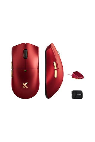 Mchose K7 Ultra Iron Red 8k Hz Pixart 3950 Sensör Kablosuz Gaming Mouse Hw-k7-12