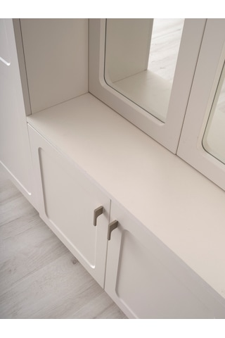 Neva Mdf Portmanto Krem - Meşe