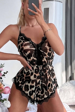 Merry See Leopar Tulum Gecelik Pijama 001