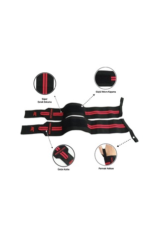 Musclecloth Pro Wrist Wraps 2'li Paket Renkli Çok Renkli