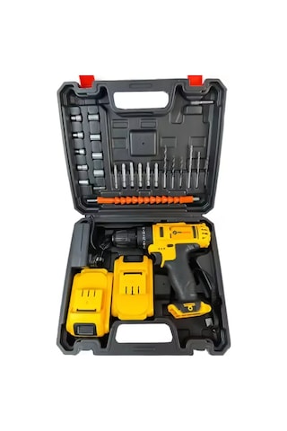Prohummer Ph196 Darbesiz 24 Parça 58vf Max Şarjlı Vidalama Matkap Seti
