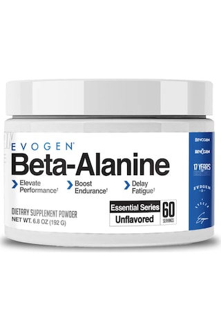 Evogen Beta Alanine Powder Performance Enhancer Boost Endurance, Delay Fatigue 60 Servis