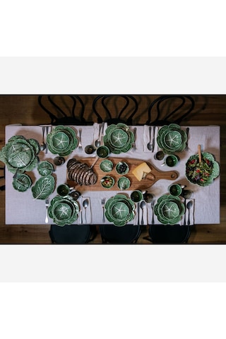 Yeşil Seramik Yemek Tabağı 26,5 Cm
