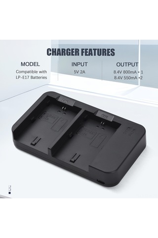 Xindoker Canon R7 R6 R5 İçin 2 Adet 2600mah Lp-e6 Pil + Çift Yuvalı Şarj Cihazı Ve Usb Kablosu