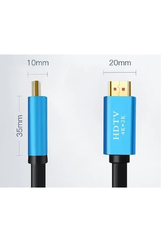 10 Metre Görüntü Aktarımı İçin Hdmı To Hdmı Video Kablosu Rightcable Jwd-02