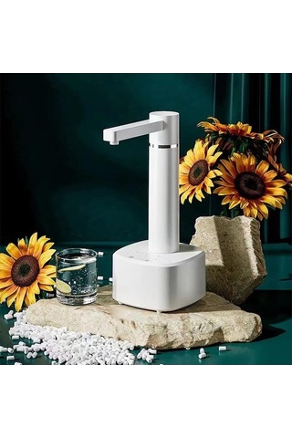 Maoyaya Siyah Şarj Edilebilir Su Pompası, Otomatik Galon Dağıtıcı, Masaüstü Standı Ile 4w Siyah