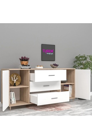 Çiçek Konsol Mdf Siyah