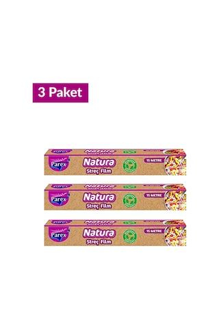 Natura Streç Film 15 Mt Üçlü Set
