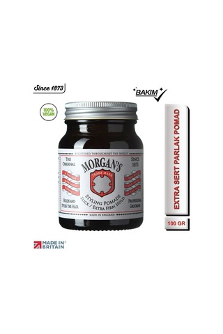 Morgan's Slick Extra Firm Hold - Extra Sert Tutucu Şekillendirici Pomad Silver Label 100gr