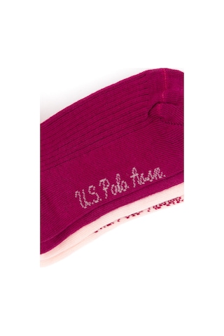 U.s. Polo Assn. Kız Çocuk Fuşya Çorap Soket 50318075-vr023 Fusya