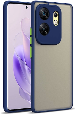 Zore İnfinix Zero 30 4g Kılıf Msra Hux Kapak - Lacivert Lacivert