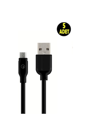 5 Adet Siyah 2 Amper Micro Usb Android Uyumlu Cep Telefonu Şarj Data Kablosu Samsung-htc-lg-sony