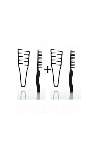 Fontenay Profesyonel Mucizevi French Crop Düz Saç Şekillendirme Tarağı 2'li Set