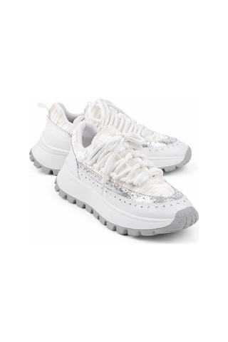 Stato Regina Kalın Tabanlı Şık Günlük Kadın Sneaker Beyaz