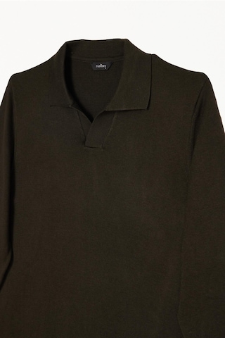Tudors Erkek Standart Fit Normal Kesim Polo V Yaka Gri Triko Kazak-38009 Gri