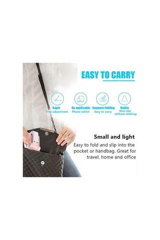 Yeni Masaüstü Cep Telefonu Tutucusu - Katlanabilir Kaldırma Cep Telefonu Canlı Standı Beyaz Çok Renkli