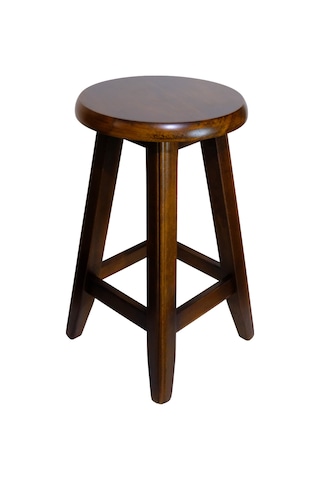 Ahşap Tabure 45 Cm Şık Ve Dayanıklı Ceviz