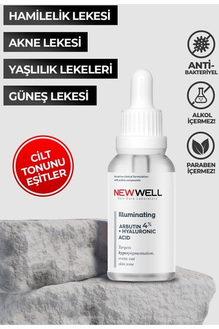 New Well Arbutin Leke Karşıtı Aydınlatıcı Cilt Bakım Serumu 30 ML