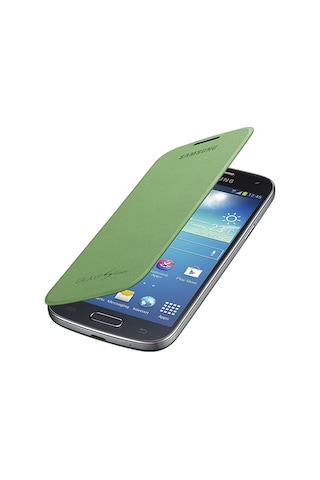 Galaxy S4 Mini İ9190 İle Uyumlu Flip Cover Kılıf Yeşil Ef-fı919bgegww