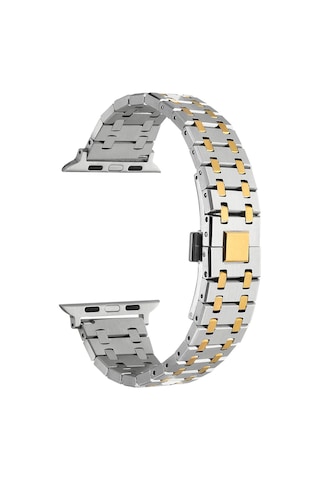 Watch 42mm Uyumlu Krd-83 Metal Zore Kordon-gümüş-gold