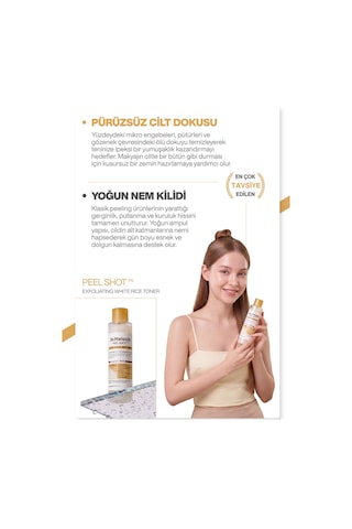 Pirinç Özü & Niasinamid-seramid İçeren Tonik Peeling Ve Aydınlatıcı Çift Etkili Bakım 200ml