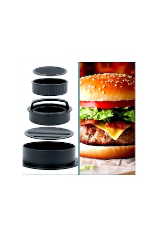 Omeniv Dolgulu Hamburger İçin Hamburger Pres Köfte Kalıbı
