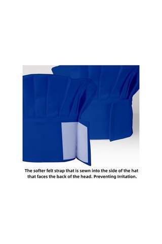 Fastbuy Mutfak Şef Önlük & Şapka Seti, 2 Cepli, Ayarlanabilir, Pamuklu, Mavi Diğer