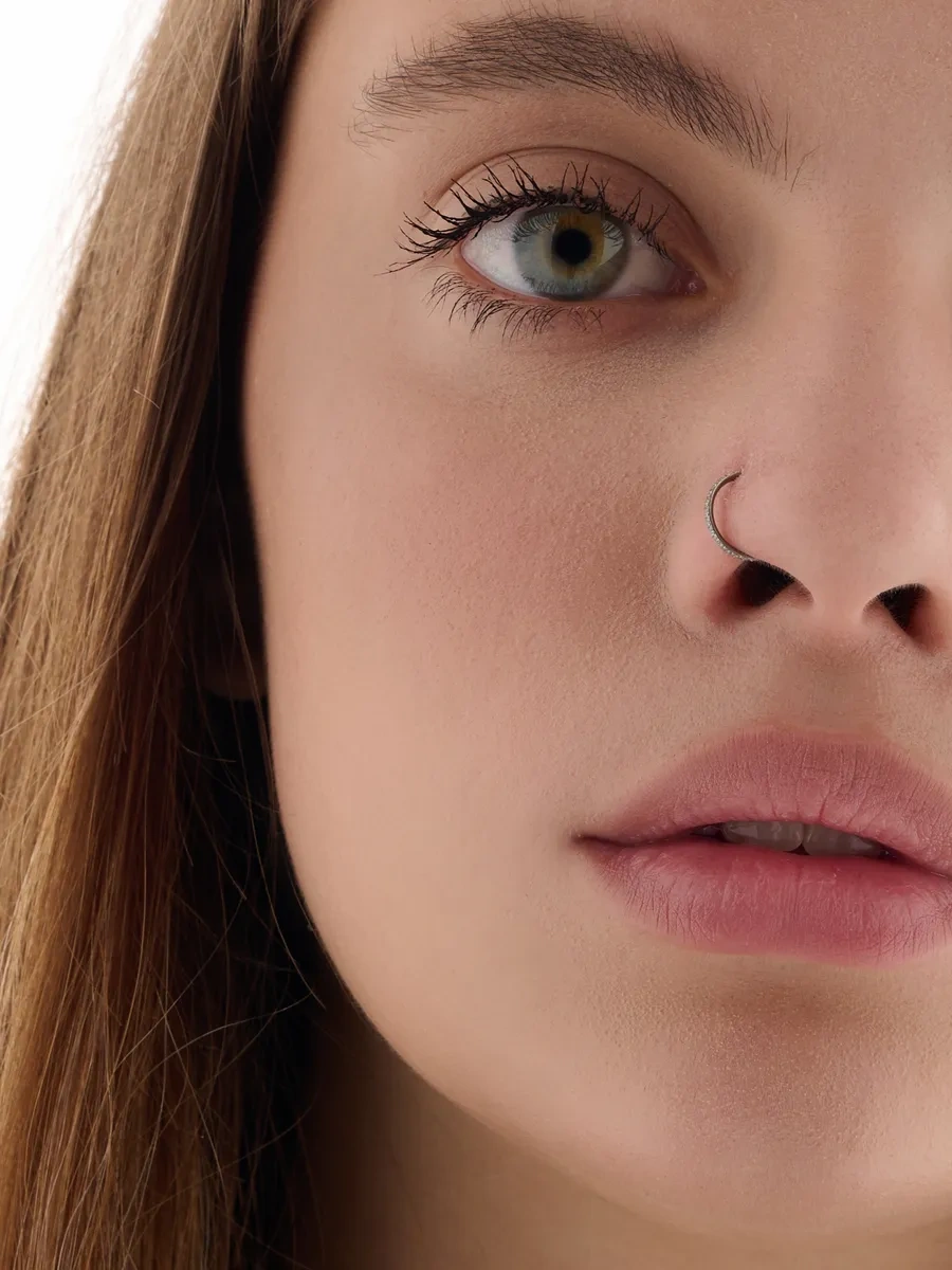 Vladı S Burun Kanadı Piercing İçin Klik Anahtar Halkası 271937073 Gri