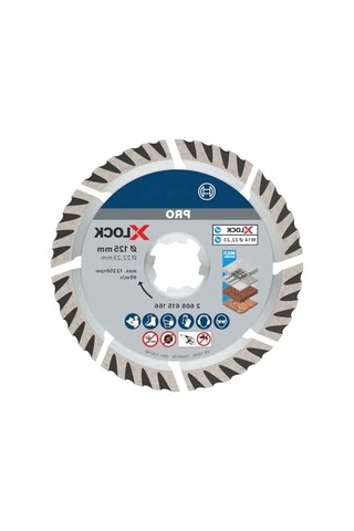 Evrensel Elmas Kesme Diski, 12,5 Cm, X-lock