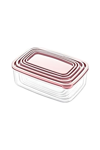 Kapris EP-500 Dikdörtgen Erzak Saklama Kabı 5'li Pudra