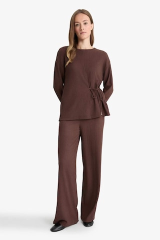 Defacto Straight Fit Düz Paça Bürümcük Pantolon C0200ax25aubn539 Kahve