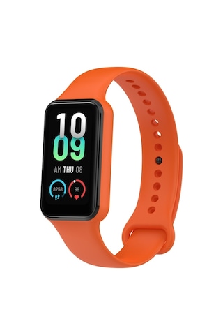 Xiaomi Amazfit Band 7 İle Uyumlu Kordon Silikon Esnek Ayarlanabilir Kordon Kayış
