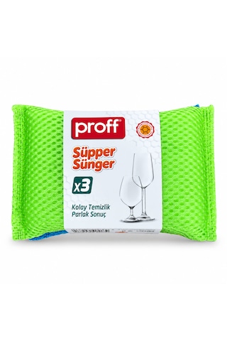 Proff 3'lü Süpper Sünger
