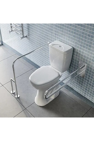 Ece Banyo Bedensel Engelli Kullanımına Uygun Alttan Çıkışlı Klozet Seti