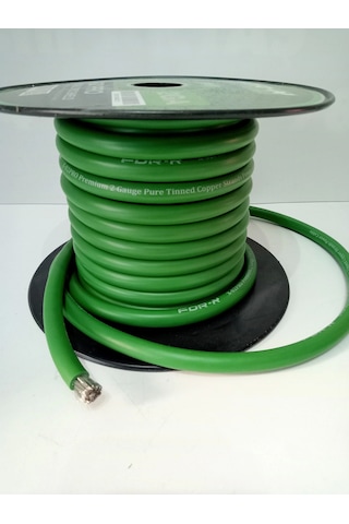 For-x Bakır Amfi Güç Kablosu 2ga 5 Metre - %100 Bakır Ofc 2ga Anfi Power Kablosu