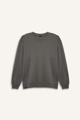Defacto Boxy Fıt Bisiklet Yaka Pike Sweatshirt H1001ax26spgr206 Gri-gr206