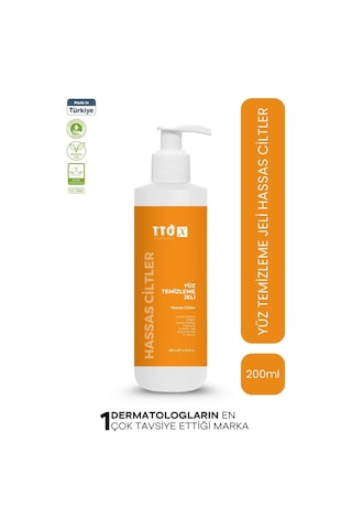 Tto X Yüz Temizleme Jeli Hassas Ciltler 200 Ml