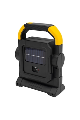 Hc-7078-c 3 Çalışma Modlu Cob Ledli Solar Taşınabilir Şarjlı Solar Lamba Lisinya Çok Renkli